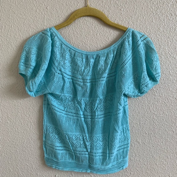 ANNE KLEIN Short Knit Button Up Top🌴 - Picture 2 of 5